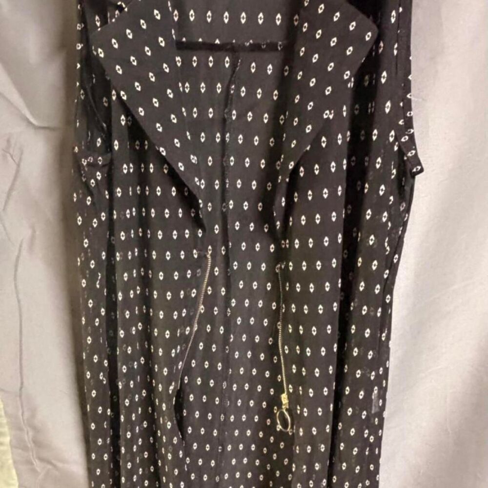Women's Black and Navy Coat